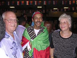 Festival Eritrea Holland 2005 - Anghesom and two of the guests